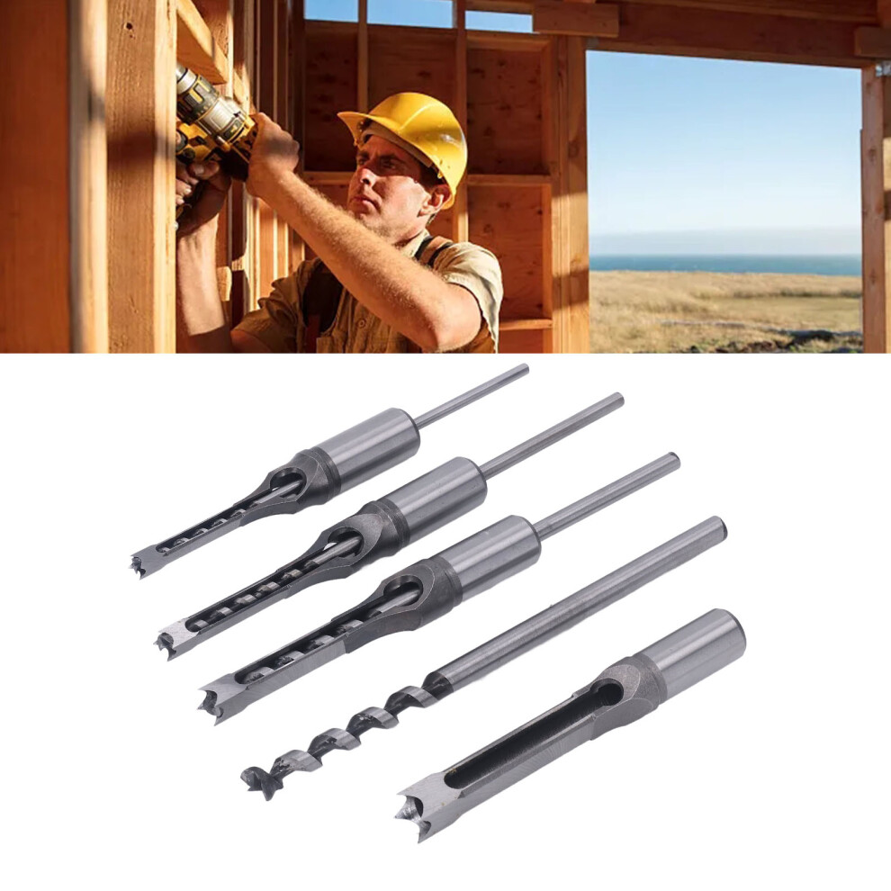 4Pcs Hss Woodworking Square Drill Bits Set 1/4Inâ1/2In 7671339029234