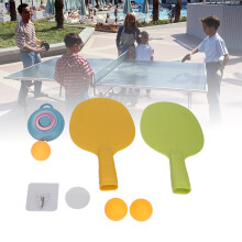 Indoor Hanging Table Tennis Trainer 2 Rackets Blue for Kids & Adults