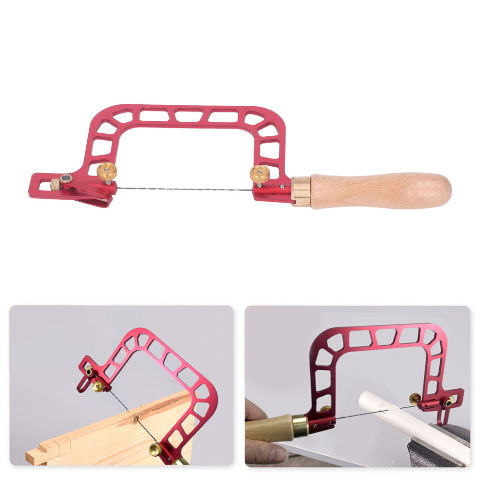 Red Aluminum Coping Saw Frame For Woodworking, Jewelry & Metal Processing 5041339030509