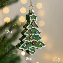 (Light Grey) Creative Christmas Christmas Tree Hangings Balls Decorations New Year Home Decoration Car Drum Tree