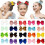 (S)Lebanghui 20 Pcs Multi-colored Grosgrain Ribbon Hair Clips 1