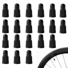 20pcs Bicycle Valve Caps for Tyre Valves, Durable Dust Caps, Compatible with Presta and Schrader Valves, Assorted Colors