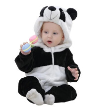 (G Old Panda, 18-24 Months) Winter Hooded Flannel Toddler Infant Clothes Overall Bodysuits Hoodie Costume