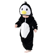 (J Penguin, 24-30 Months) Winter Hooded Flannel Toddler Infant Clothes Overall Bodysuits Hoodie Costume