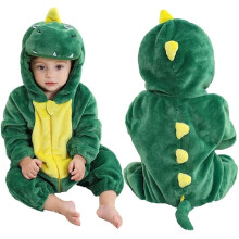 (EE, 30-36 Months) Winter Hooded Flannel Toddler Infant Clothes Overall Bodysuits Hoodie Costume