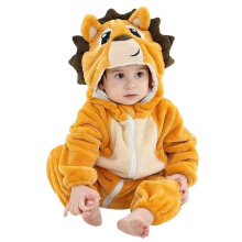 (L hedgehog, 13-18 Months) Winter Hooded Flannel Toddler Infant Clothes Overall Bodysuits Hoodie Costume