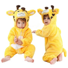 (Z, 18-24 Months) Winter Hooded Flannel Toddler Infant Clothes Overall Bodysuits Hoodie Costume