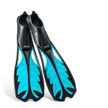 Diving Bottle for Divers Flexible Comfort Long Fins for Adults, Rubber Non-Slip Freediving and Snorkeling Equipment, Blue Y