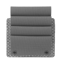 Vest Glow Stick Holder for Hunting - Gray Organizer Bag for 4 Glow Sticks, Durable Plate Design and Easy Access