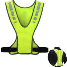 Reflective Vest for Running and Biking, Adjustable Breathable Reflectors for Men and Women, Flexible Jacket Safety Gear