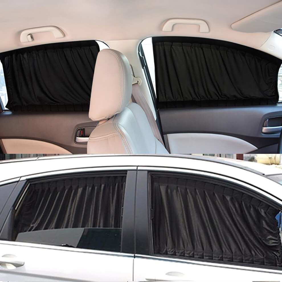 Sun Shade For Car Curtain For Audi A8 S8 Sedan D2 D3 D4 D5, Removable Uv Heat Protection Side Window 50X39cm Black 6482260549248