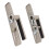 Rectangular Door Handle Lock Privacy Reversible Nickel 18x3.5x4.5cm 9