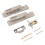 Rectangular Door Handle Lock Privacy Reversible Nickel 18x3.5x4.5cm 13