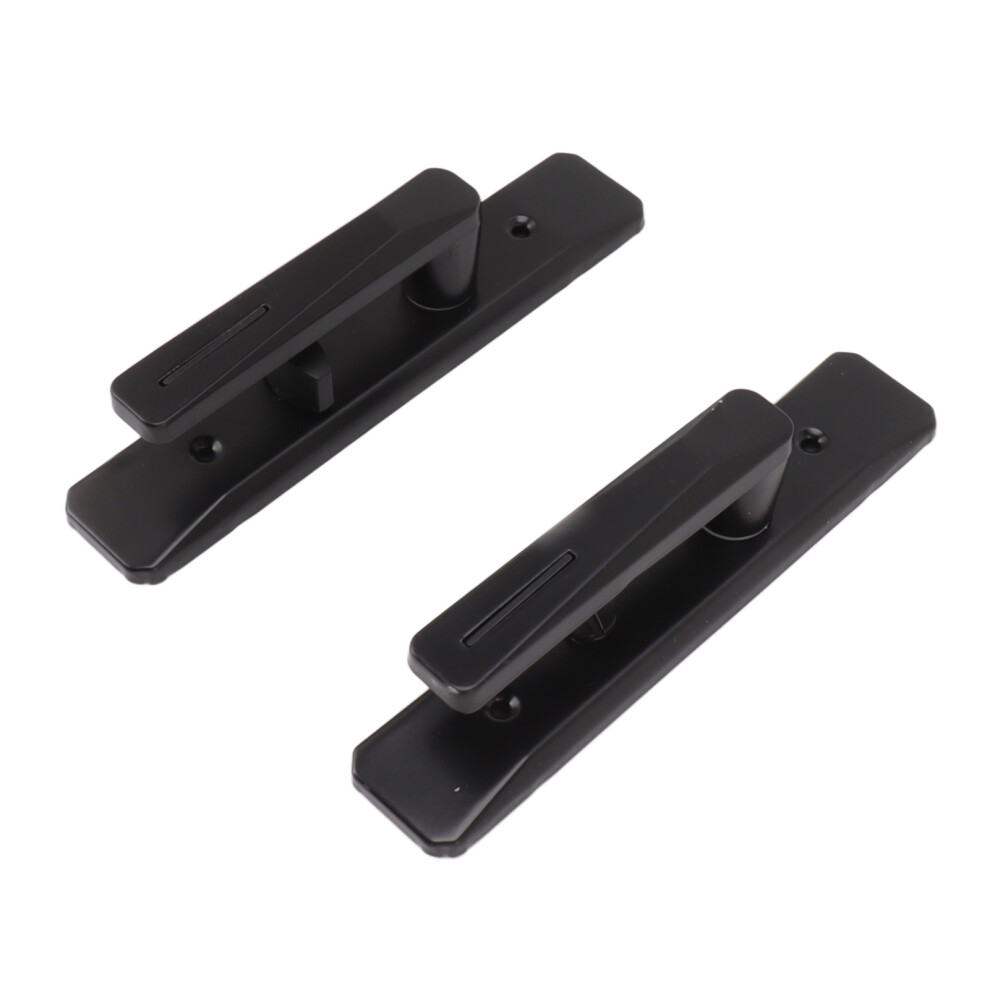 Rectangular Iron & Steel Privacy Door Handle Lock Â 18X3.5x4.5cm Black 8331339035831