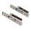 Rectangular Door Handle Lock Privacy Reversible Nickel 18x3.5x4.5cm 6