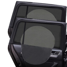 Sun Protection Car Window Shades Pack of 2, UV Protection for Children, Stretch Size 100 x 80 cm, Side Window Sun Blinds