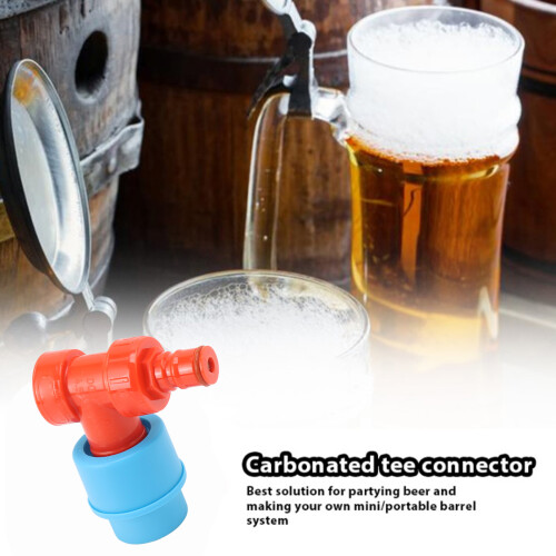 Plastic Beer Tee Adapter 3-Way Carbonation Cap for Soft Drinks 2