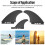 3-teiliges PVC-Surffinnen-Set - aufblasbares Longboard 4