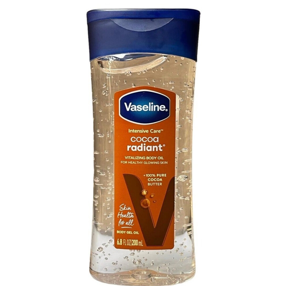 Vaseline Intensive Care Cocoa Radiant Body Oil | Enriched with cocoa butter for deep skin nourishment - 200ml