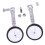 Kids Bicycle Training Wheels Mounted Kit, Easy Installation Sturdy Stabilizer Accessory, Silver Color 1