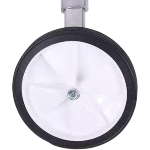 Kids Bicycle Training Wheels Mounted Kit, Easy Installation Sturdy Stabilizer Accessory, Silver Color 2