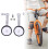 Kids Bicycle Training Wheels Mounted Kit, Easy Installation Sturdy Stabilizer Accessory, Silver Color 2
