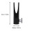 Professional Black Eyebrow Pencil Sharpener - Safe and Durable Alloy Tool 2