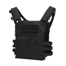 Hunting Tactical Vest 800D Molle Plate Carrier Lightweight Protective Vest for Airsoft Paintball Fishing Hunting Black