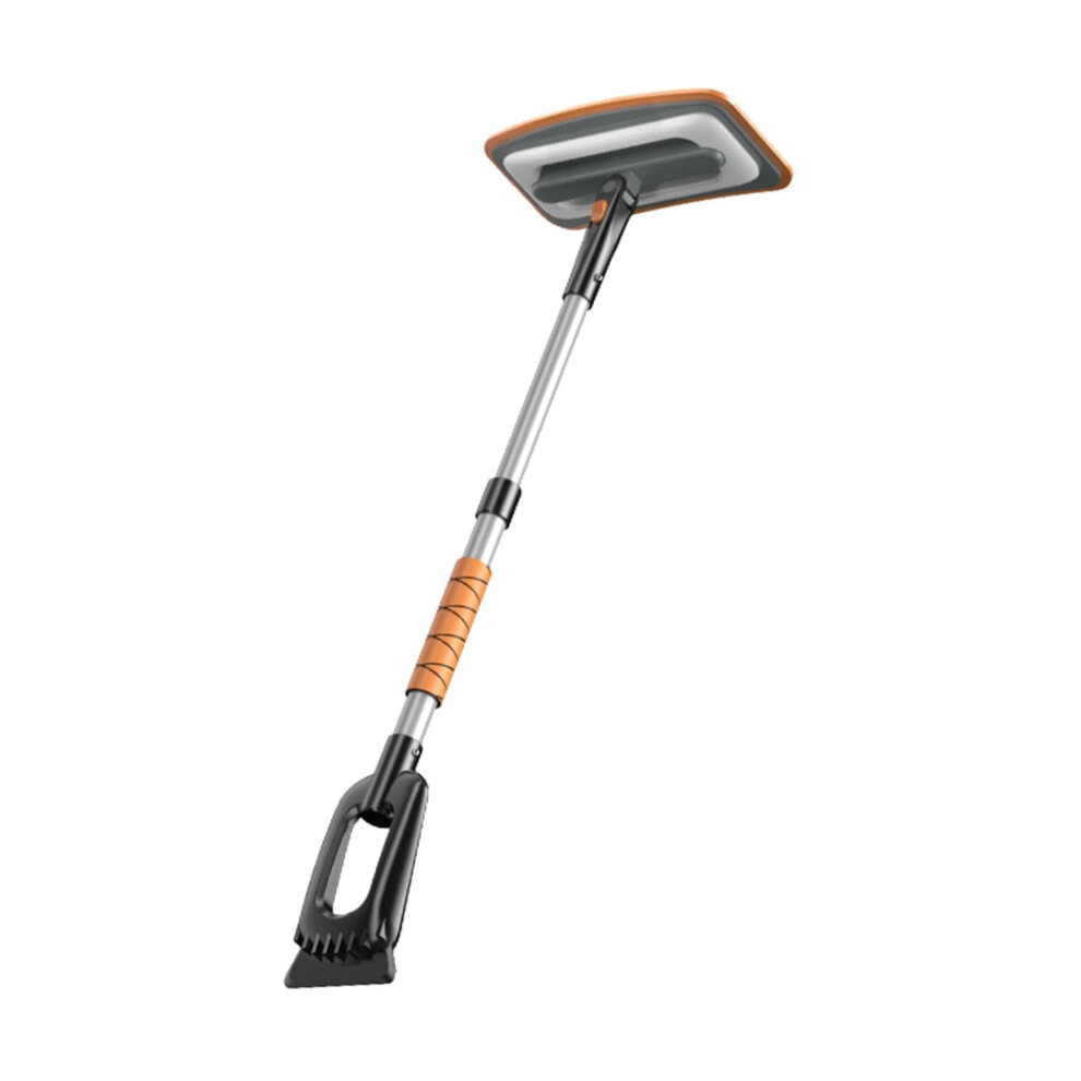 Ice Squeegee For Snow Removal Tool, Windshield Ice Scraper For Cars And Trucks, Heavy-Duty Design Orange 6482260549705