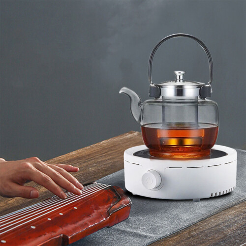 Silent Electric Tea Stove, Small ABS Ceramic Hot Plate for Boiling Water 2