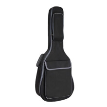 Guitar Bag Waterproof Backpack for 36-41 Inch Acoustic Guitars, 12mm Oxford Padded Cotton, Black Carry Bag