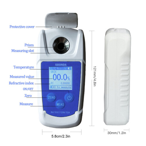 Easy-to-Use Digital Refractometer 0-55% for Sugar Content Measurement 1
