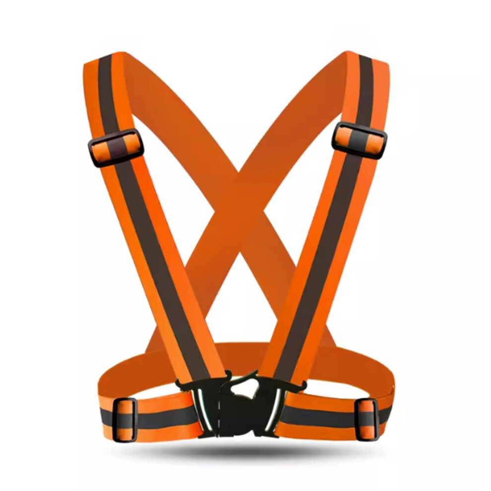 Reflective Safety Belt For High Visibility Night Cycling Hiking Jogging Walking, Orange, One Size Fits All 6947110000879