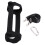 Silicone Speaker Case for Portable Bluetooth Speakers, Shockproof Cover with Adjustable Shoulder Strap, Black 1