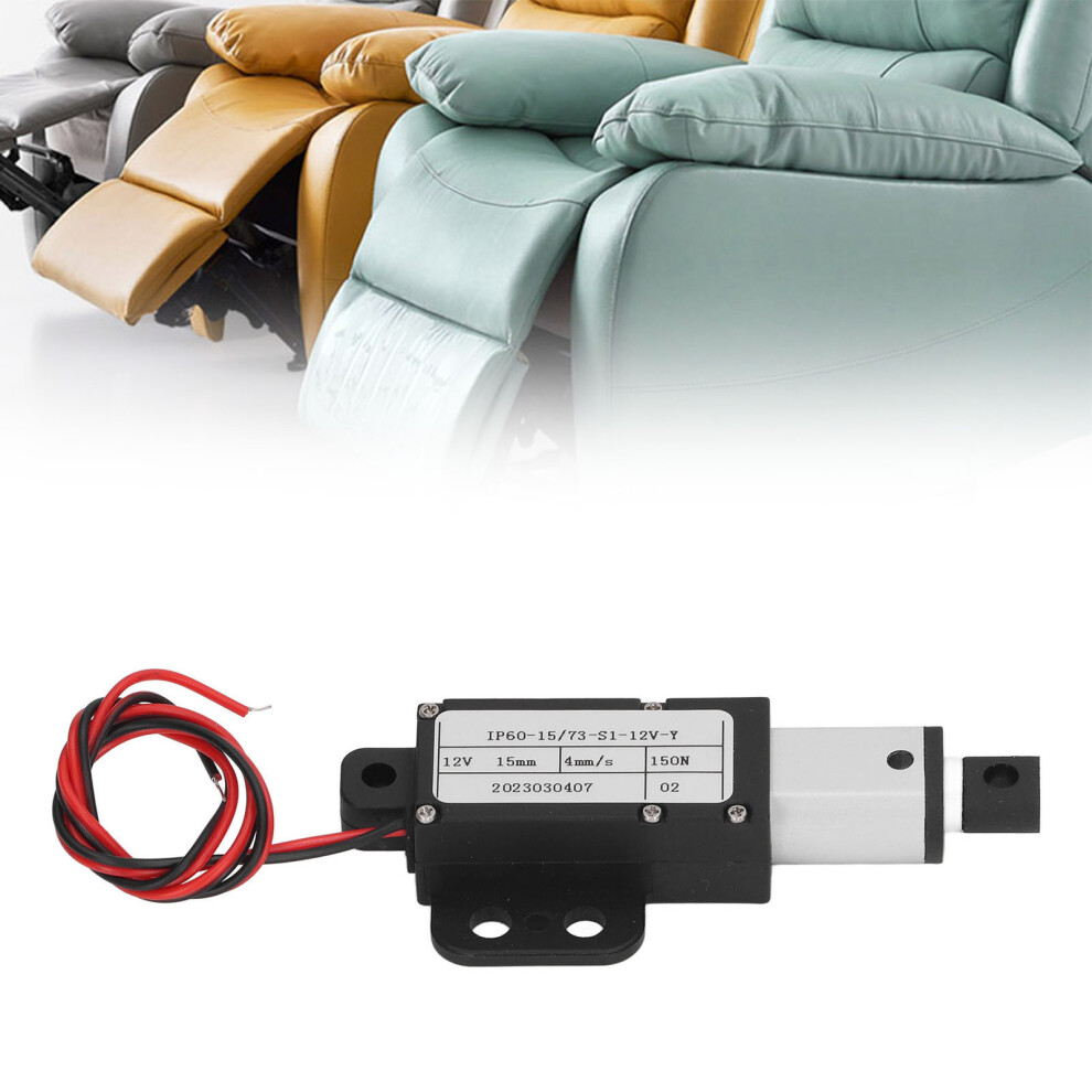 150N Electric Micro Linear Actuator 15Mm Stroke Aluminum Alloy 12V Ip60yr 6901339044106
