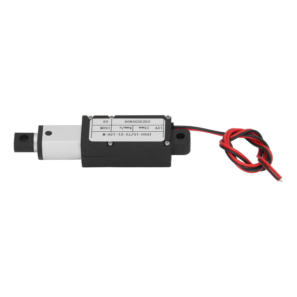 12V Mini Linear Actuator 150N Thrust 15Mm Stroke Aluminum Alloy 7631339044156