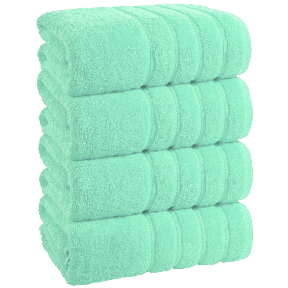 4x Extra Large Super Jumbo Bath Sheet Towels 100x200 cm Egyptian Cotton XXL Bath Sheets  (Mint)-image-OPC-PJHTH2S-NEW