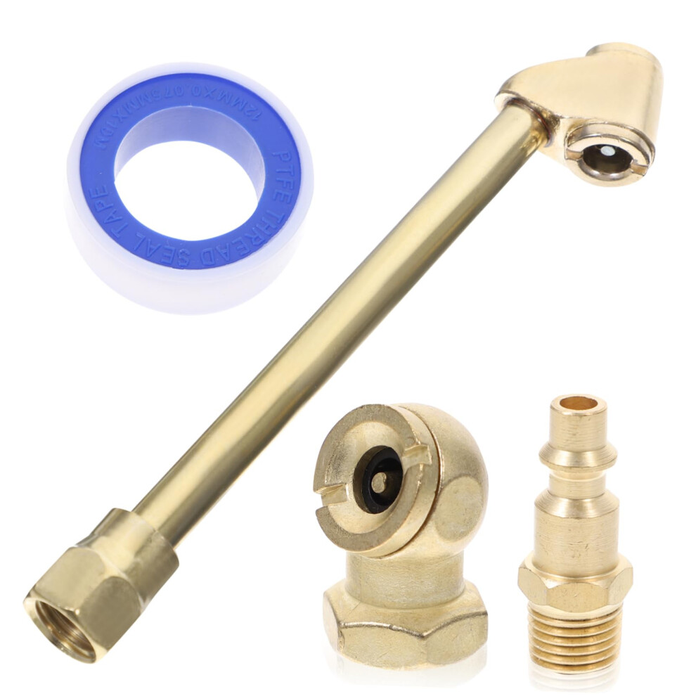 1 Set Air Liner With Quick-Release Compressed Air Valve For Motorcycle Tires, High-Quality Brass, Durable And Corrosion-Resistant 6276012355351
