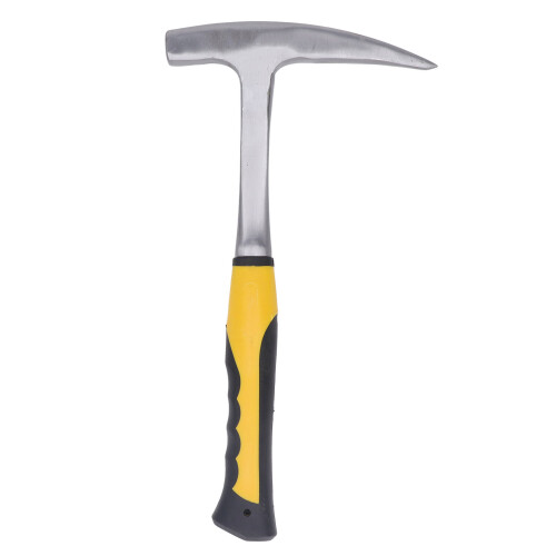 Geological Brick Hammer L - Carbon Steel with Rubber Handle Durable 2