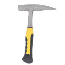 Geological Brick Hammer L - Carbon Steel with Rubber Handle Durable