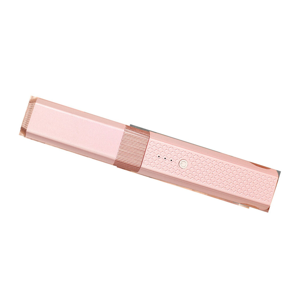 Pink Cordless Hair Straightener & Curler, 20X3.5x3.2cm, 18W