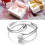 925 Silver Hug Ring - Adjustable White Gold Daughters, Mom, Friend 4