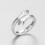925 Silver Hug Ring - Adjustable White Gold Daughters, Mom, Friend 7