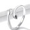 925 Silver Hug Ring - Adjustable White Gold Daughters, Mom, Friend 8