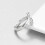 925 Silver Hug Ring - Adjustable White Gold Daughters, Mom, Friend 6