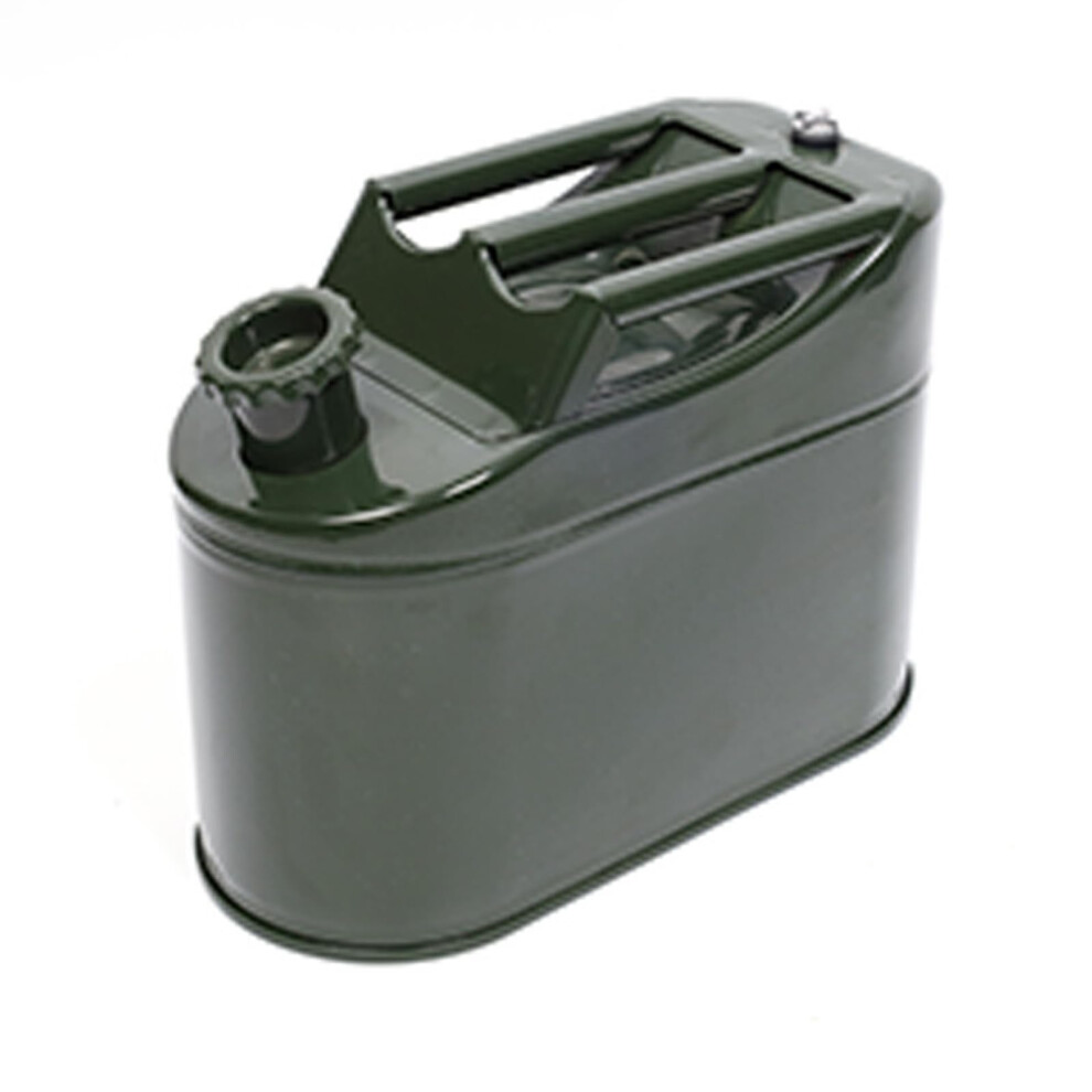 1.3 Gallon Portable Petrol Oil Storage Can With Large Spout, Durable Metal Fuel Container For Safe Liquid Transport 6482260550503