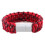 (Black) EDC Outdoor Survival Bracelet Camping Emergency Paracord Tool Kits USB Data Cable For iPhone 5