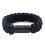 (Black) EDC Outdoor Survival Bracelet Camping Emergency Paracord Tool Kits USB Data Cable For iPhone 2