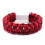 (Black) EDC Outdoor Survival Bracelet Camping Emergency Paracord Tool Kits USB Data Cable For iPhone 3