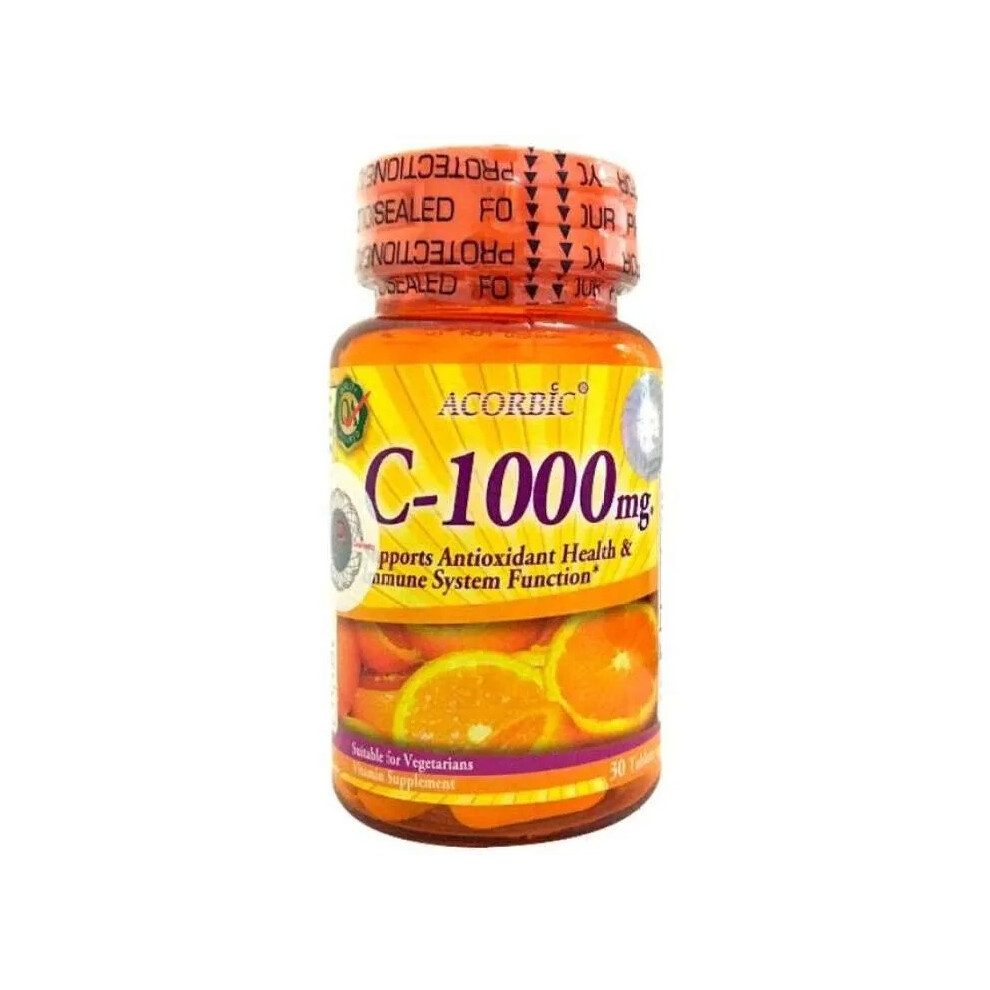 Acorbic C-1000mg High-Potency Vitamin C Supplement for Immune System Support, Antioxidant Protection & Daily Wellness